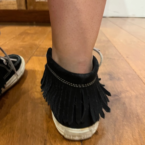 Converse All Star Black Suede size 6 Moccasin - Picture 4 of 9